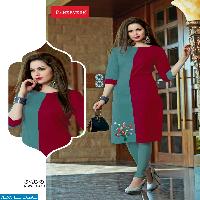 pahervesh niharika vol-2 Wholesale hand printed Ready made long kurtis